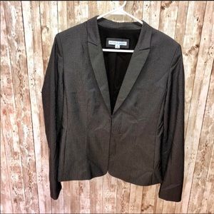 Antonio Melani dark gray clasp collar blazer 8